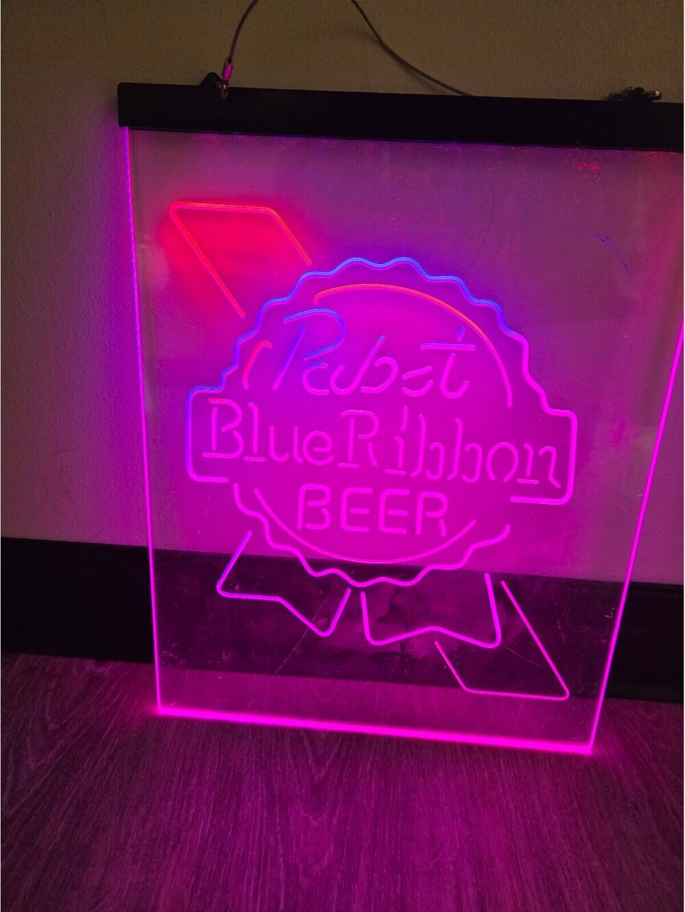 Pabst Blue Ribbon Beer LED Acrylic Lighted Sign 15x12
